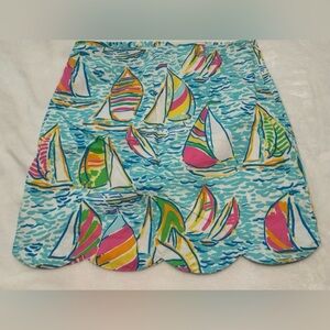 LILLY PULITZER - RARE You Gotta Regatta Lynnie Sailboat Skirt Size 8